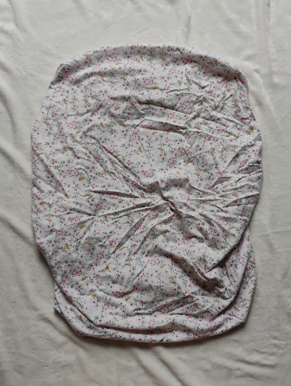Handmade MINI Crib Sheet | 100% Cotton Flannel | Birds Flowers Leaves